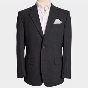 BANANA REPUBLIC Classic Men's Blazer Sport Coat Two Button Jacket 42S Gray Wool